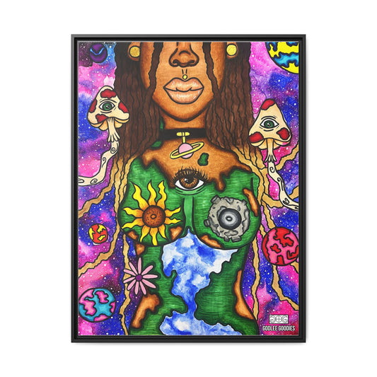 Earth Goddess- Framed Canvas