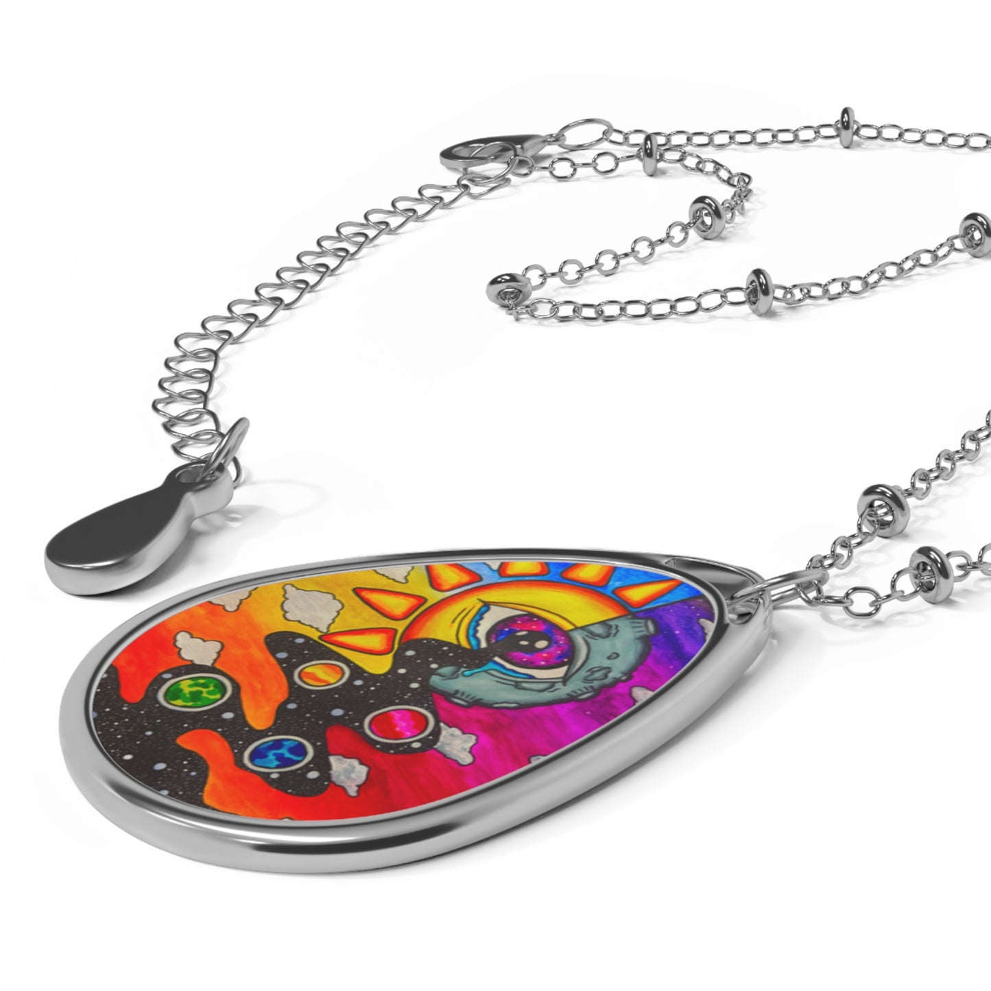 Solar Eyeclipse- Oval Necklace