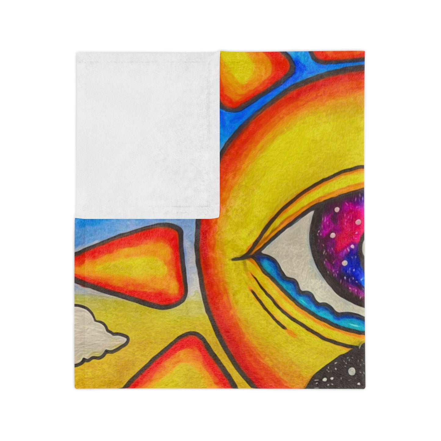 Solar Eyeclipse- Velveteen Microfiber Blanket