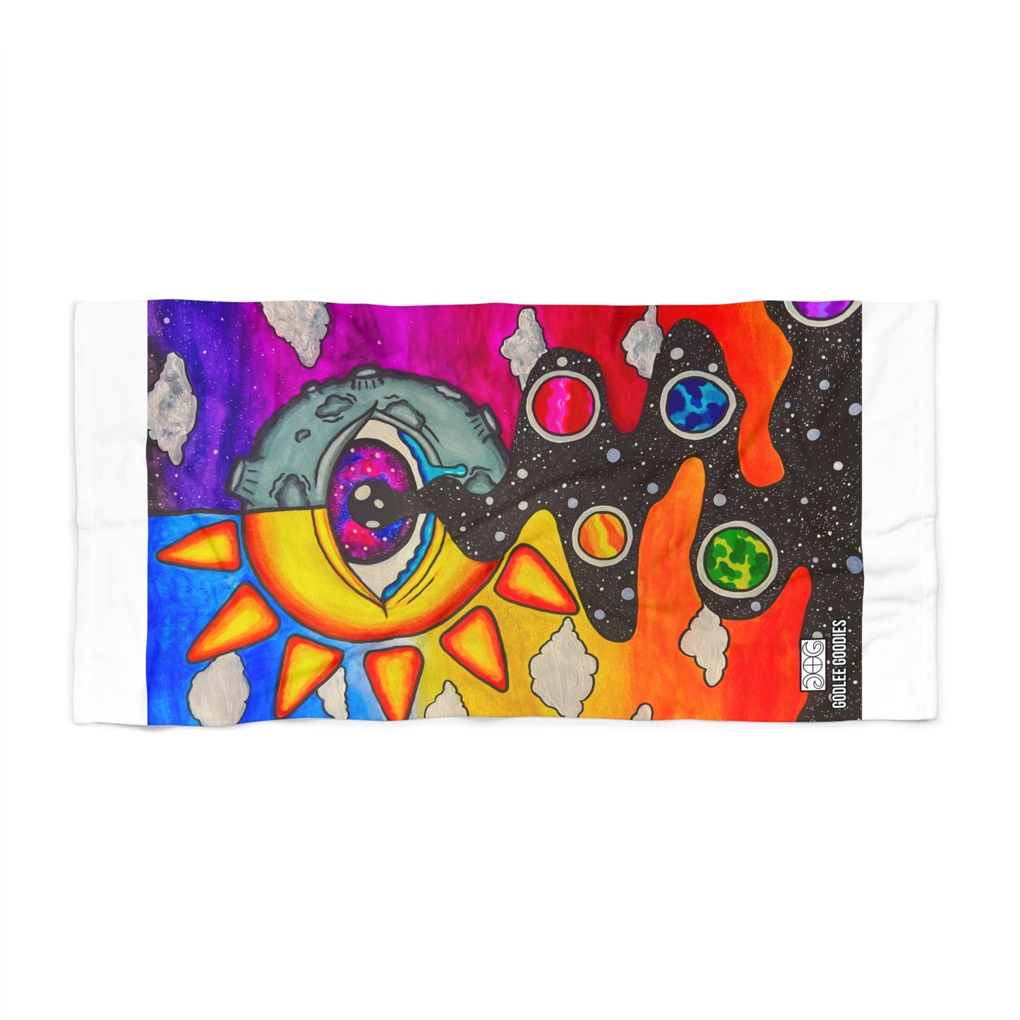 Solar Eyeclipse- Beach Towel