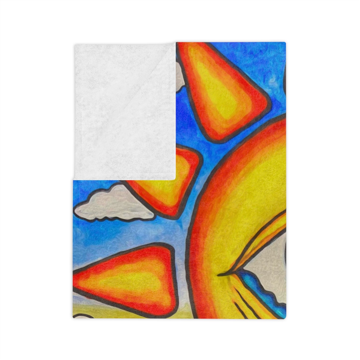 Solar Eyeclipse- Velveteen Microfiber Blanket