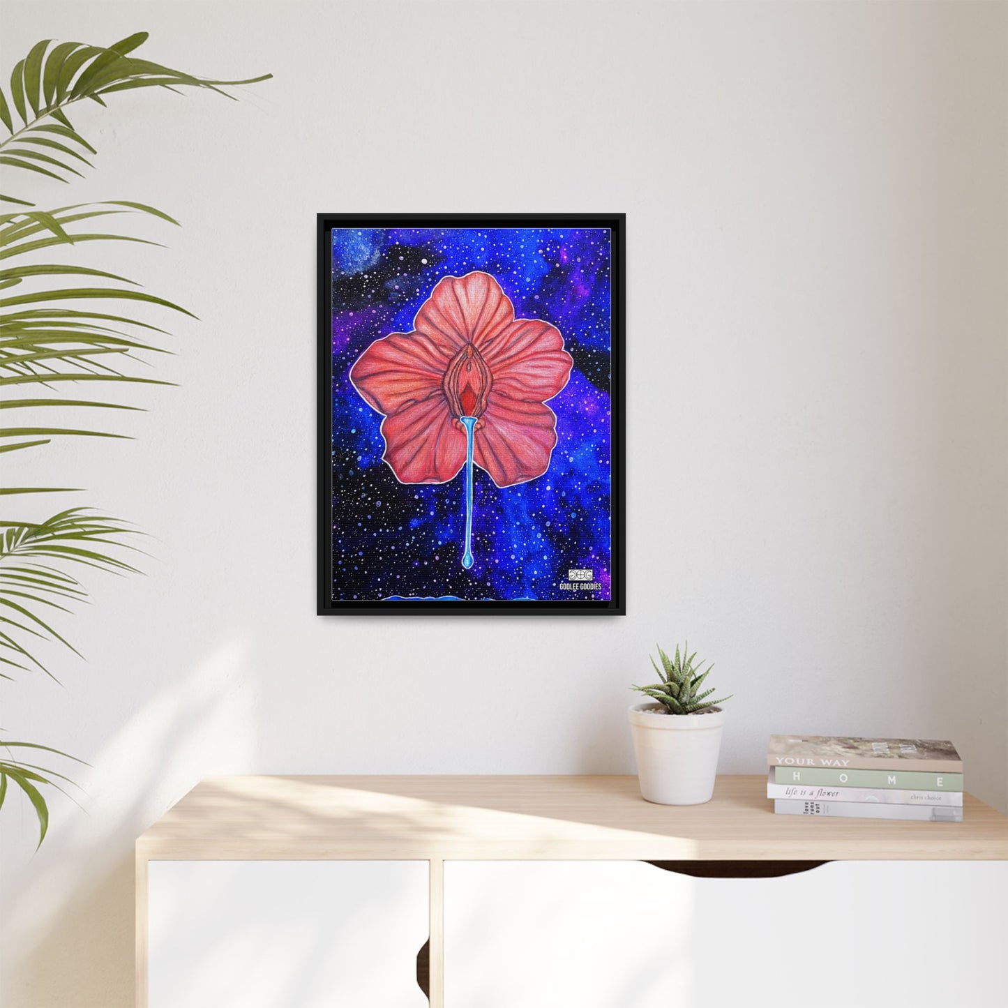Flower Power- Framed Canvas