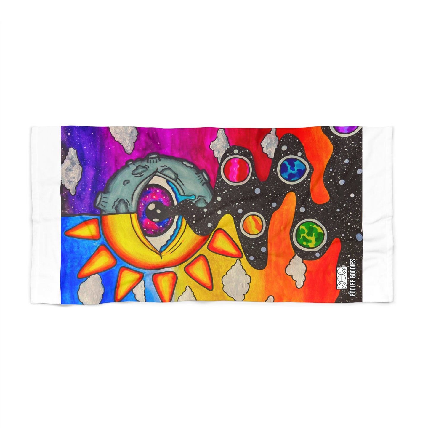 Solar Eyeclipse- Beach Towel