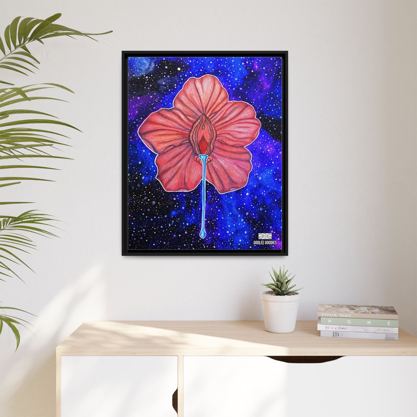 Flower Power- Framed Canvas