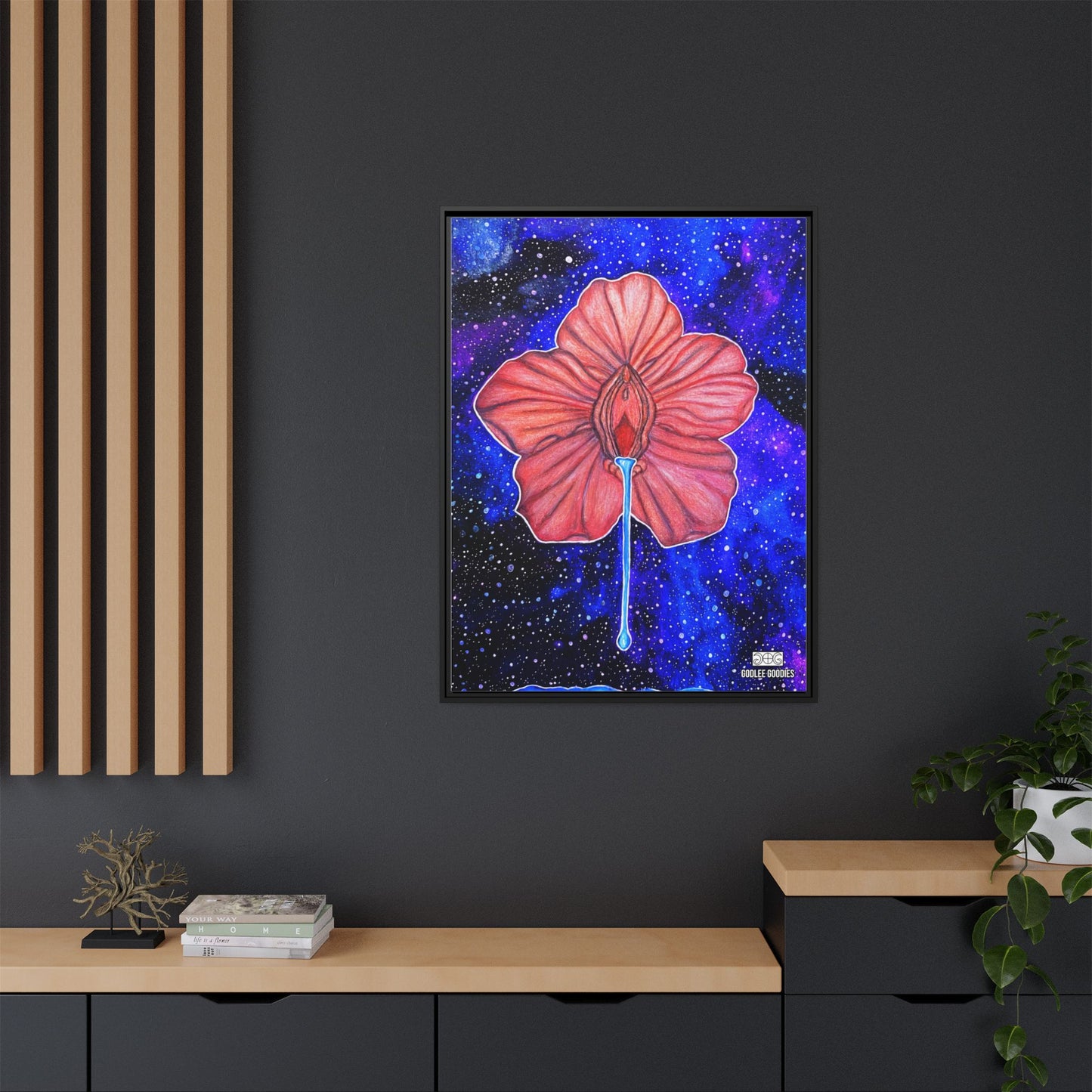 Flower Power- Framed Canvas