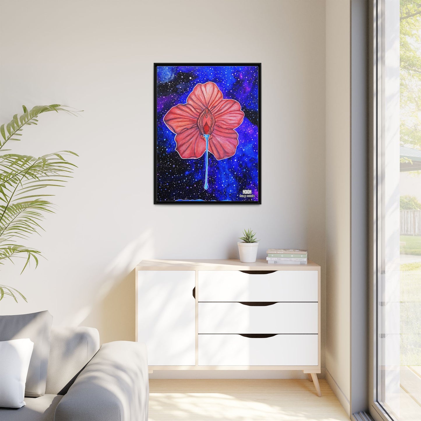 Flower Power- Framed Canvas