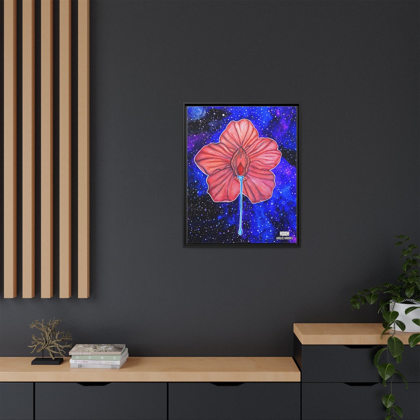 Flower Power- Framed Canvas