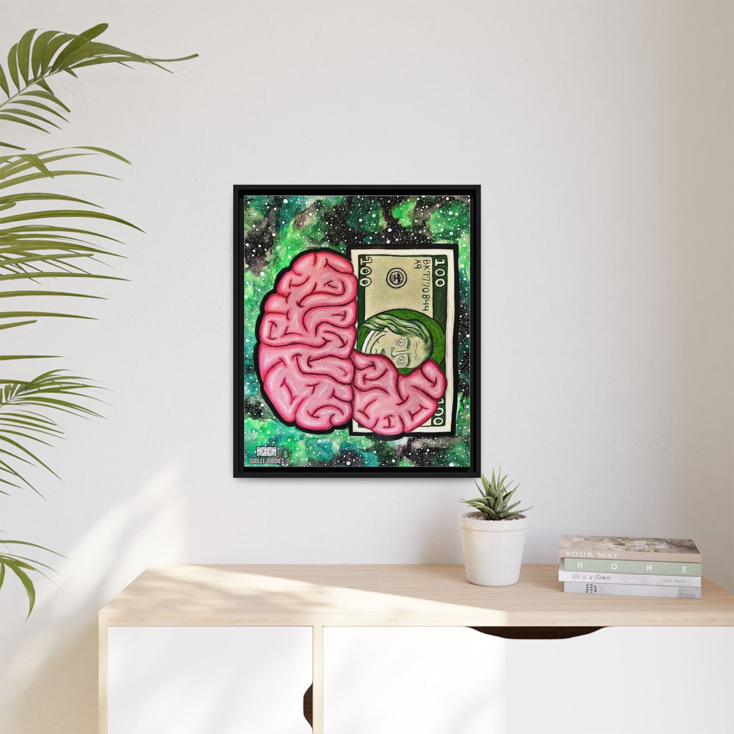 Billionaire Mindset- Framed Canvas
