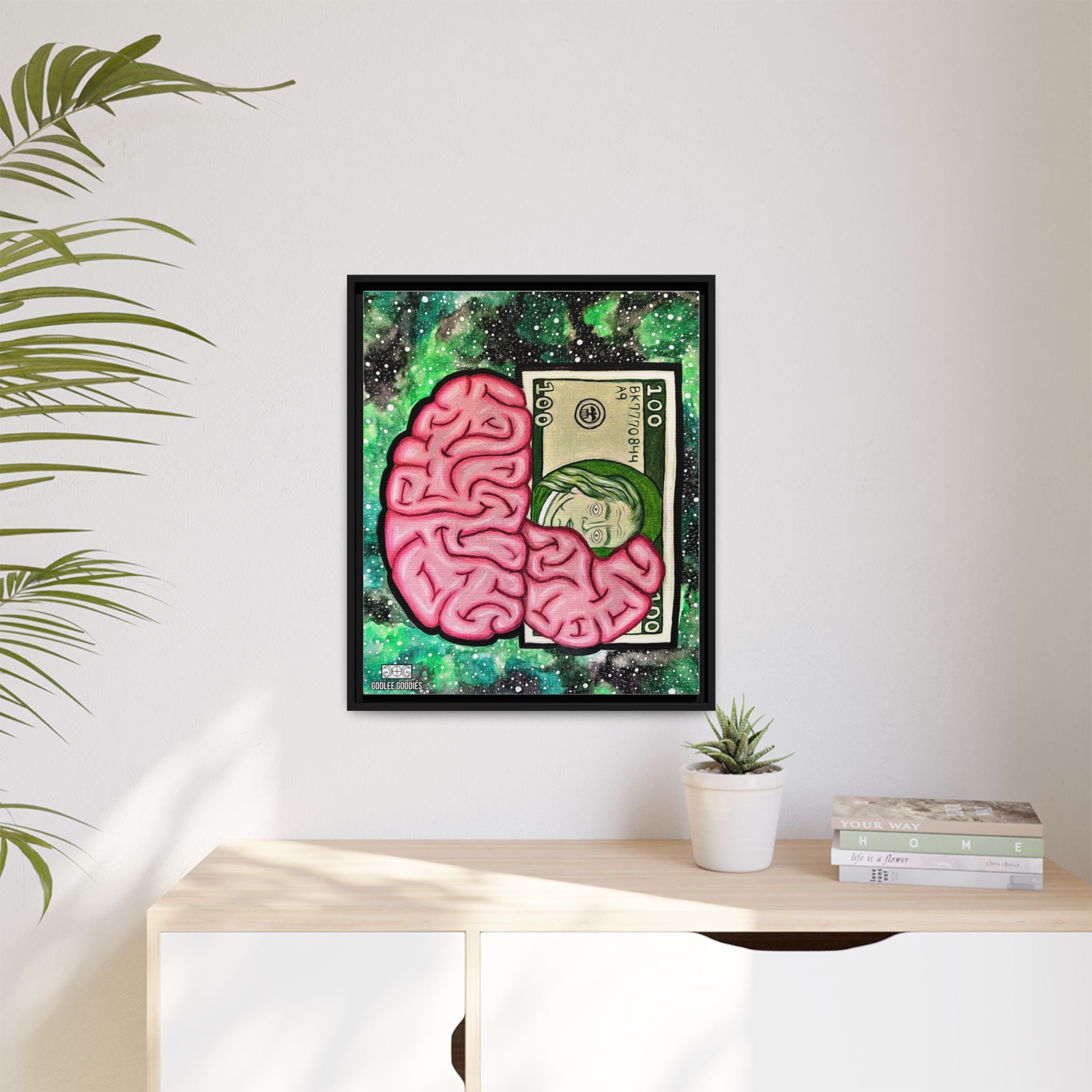 Billionaire Mindset- Framed Canvas