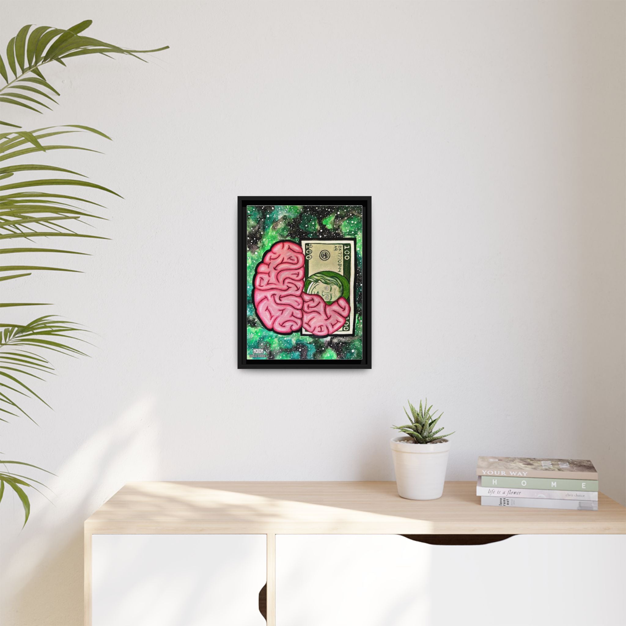 Billionaire Mindset- Framed Canvas