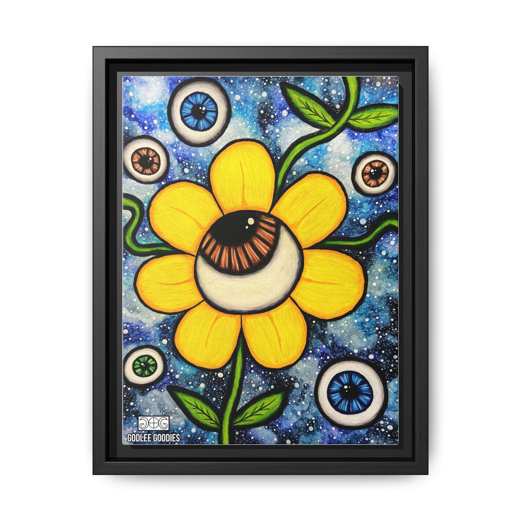 Eye Bloom- Framed Canvas