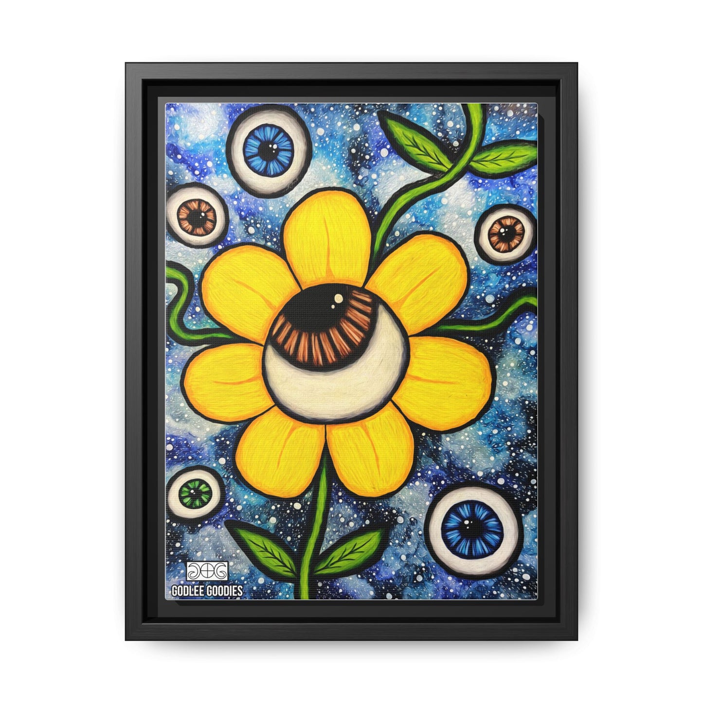 Eye Bloom- Framed Canvas