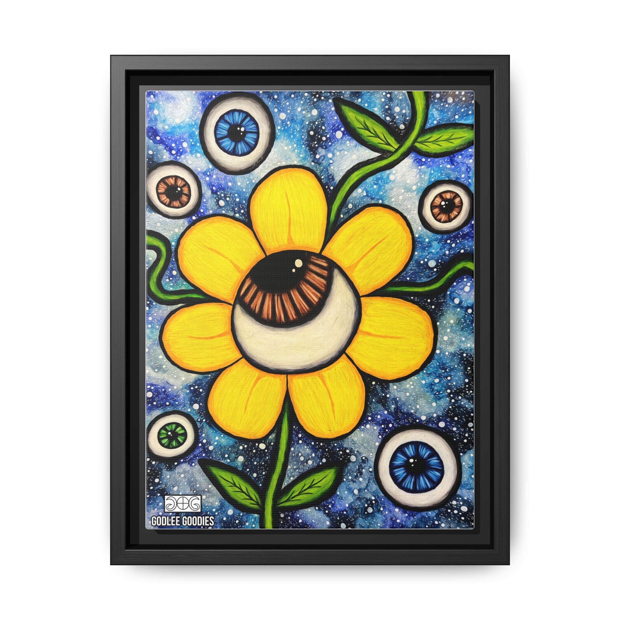 Eye Bloom- Framed Canvas