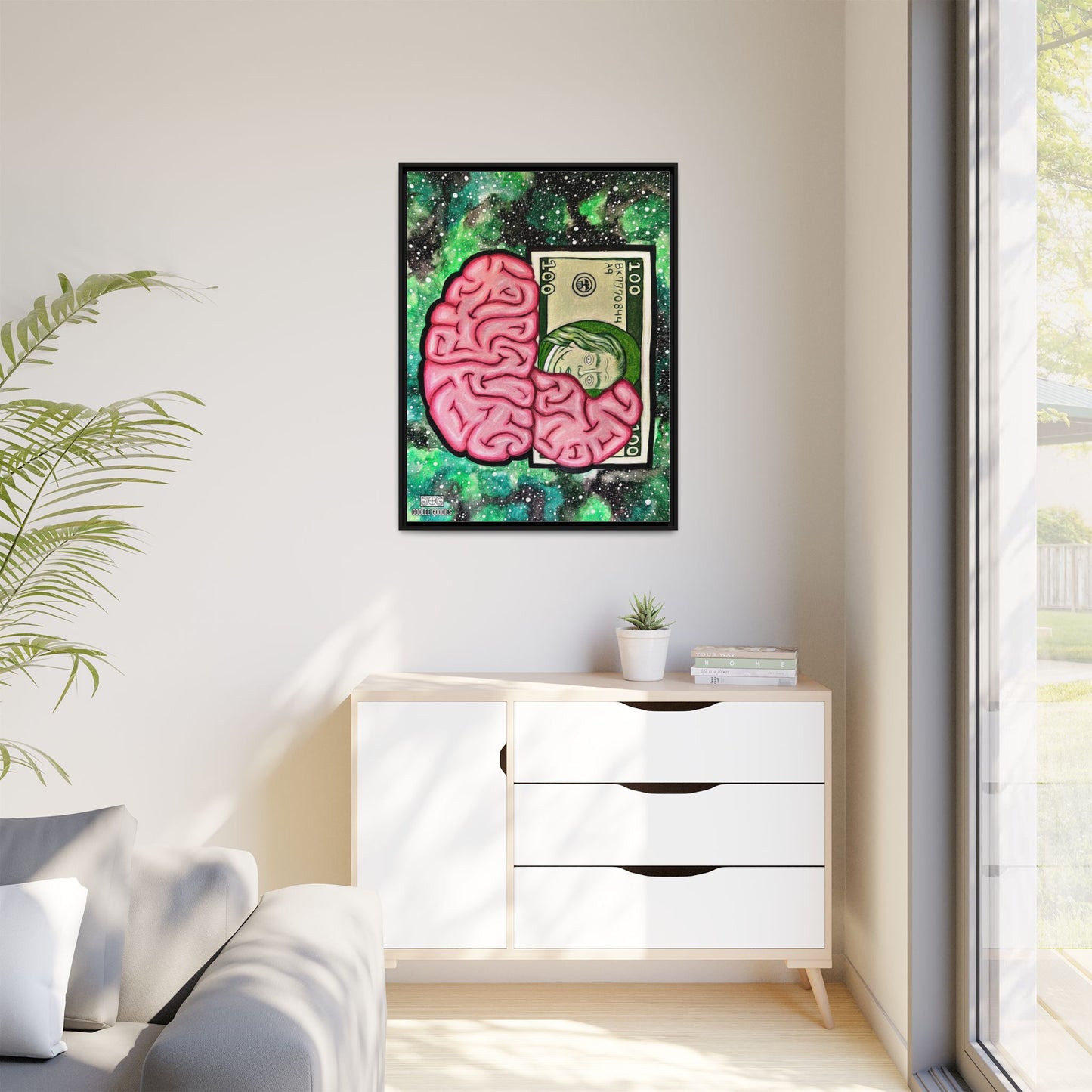 Billionaire Mindset- Framed Canvas