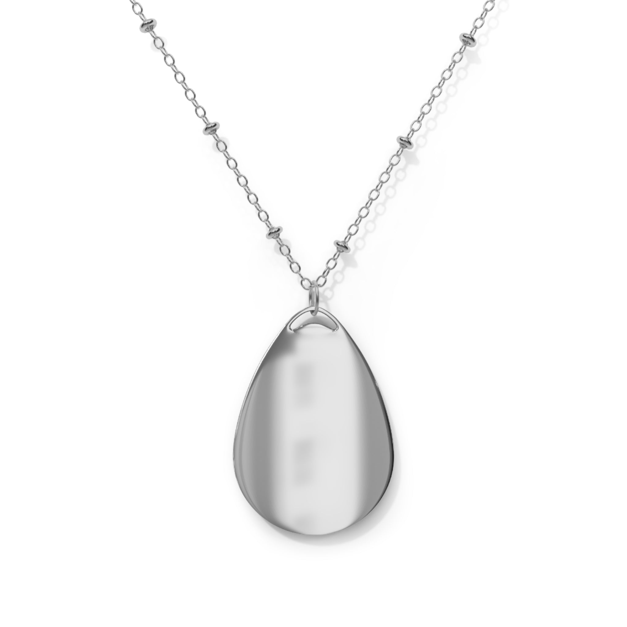 Flower Power- Oval Necklace