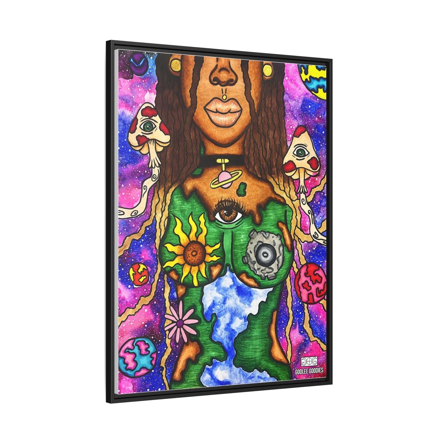 Earth Goddess- Framed Canvas