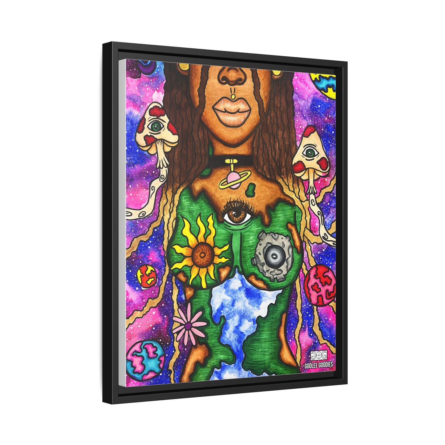 Earth Goddess- Framed Canvas