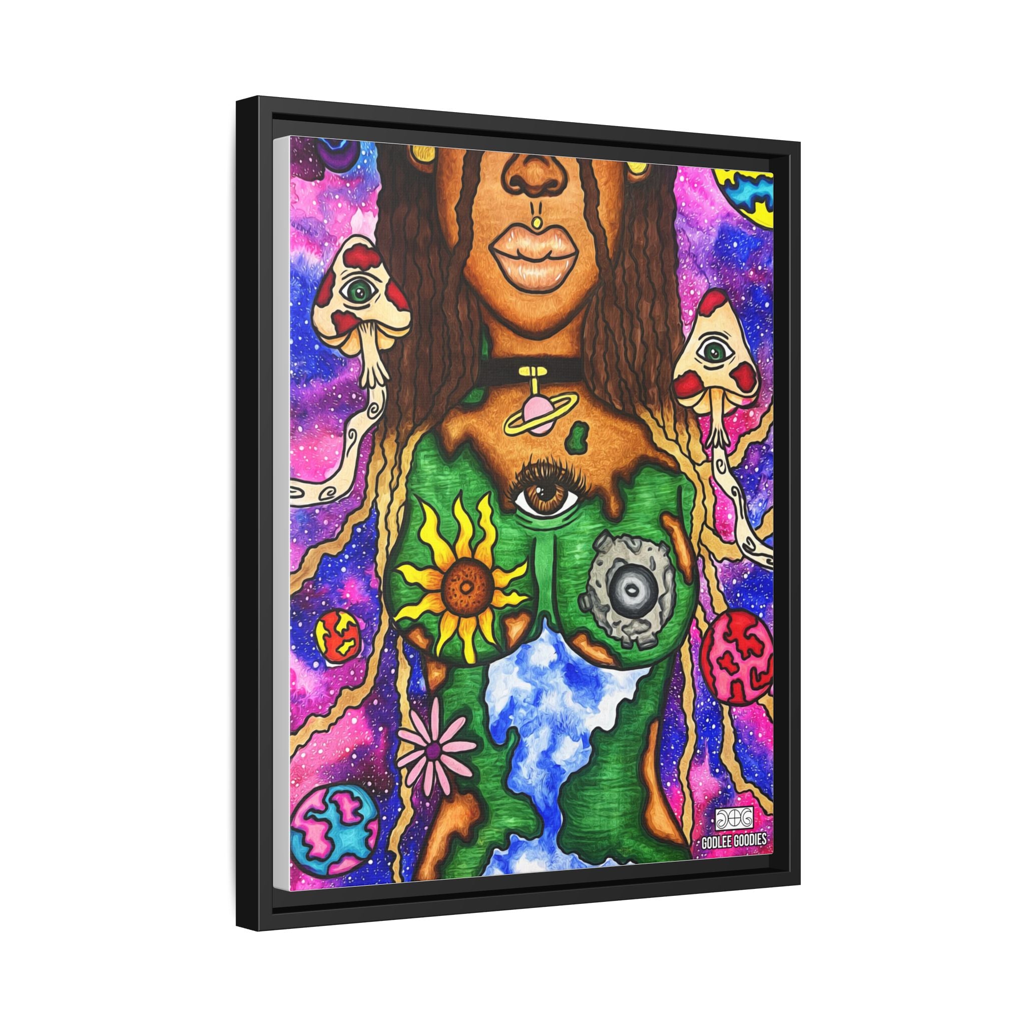 Earth Goddess- Framed Canvas