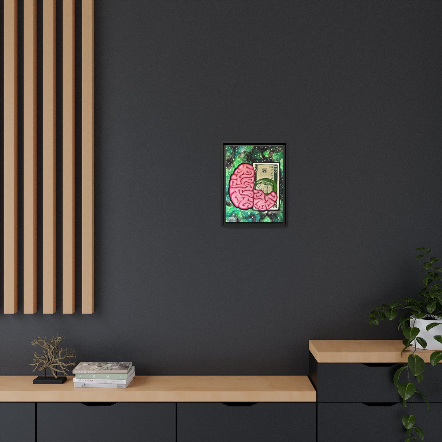 Billionaire Mindset- Framed Canvas
