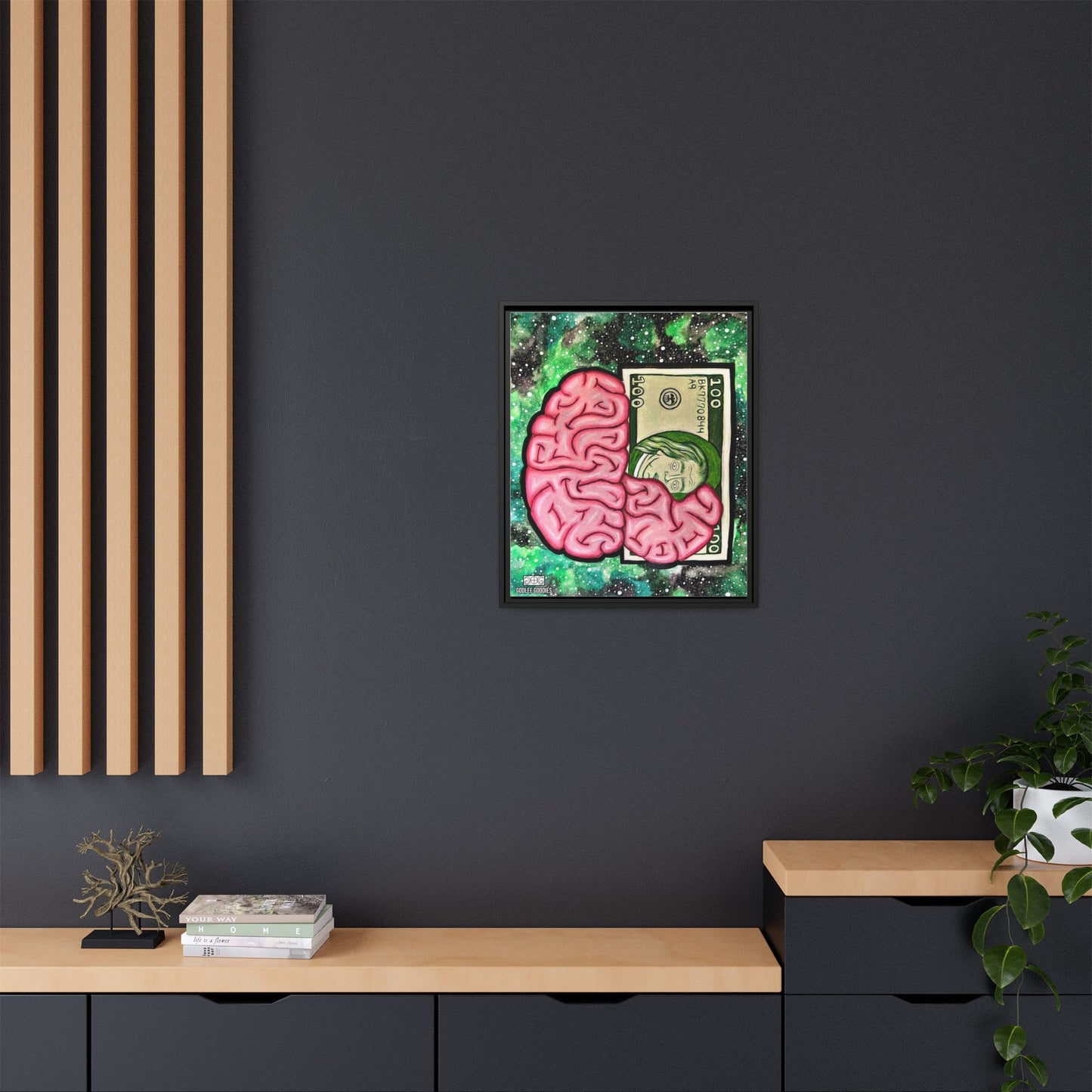 Billionaire Mindset- Framed Canvas