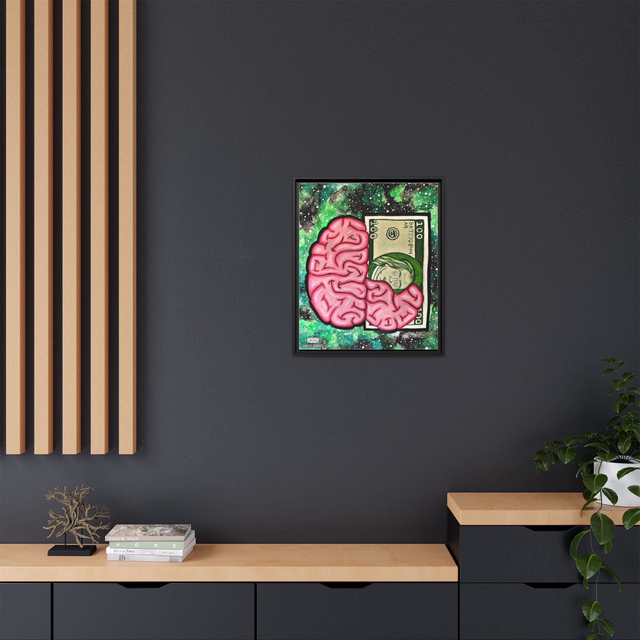 Billionaire Mindset- Framed Canvas