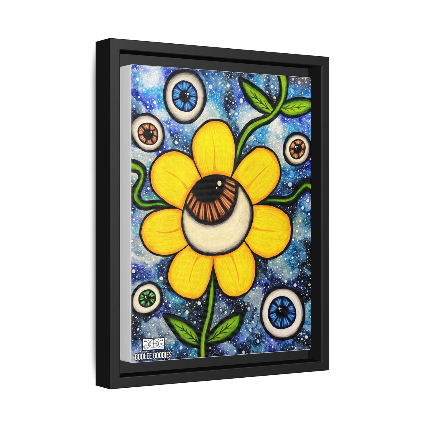Eye Bloom- Framed Canvas