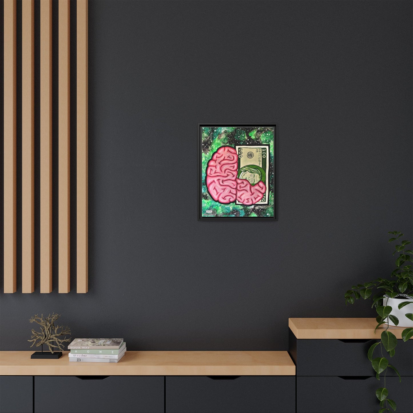 Billionaire Mindset- Framed Canvas