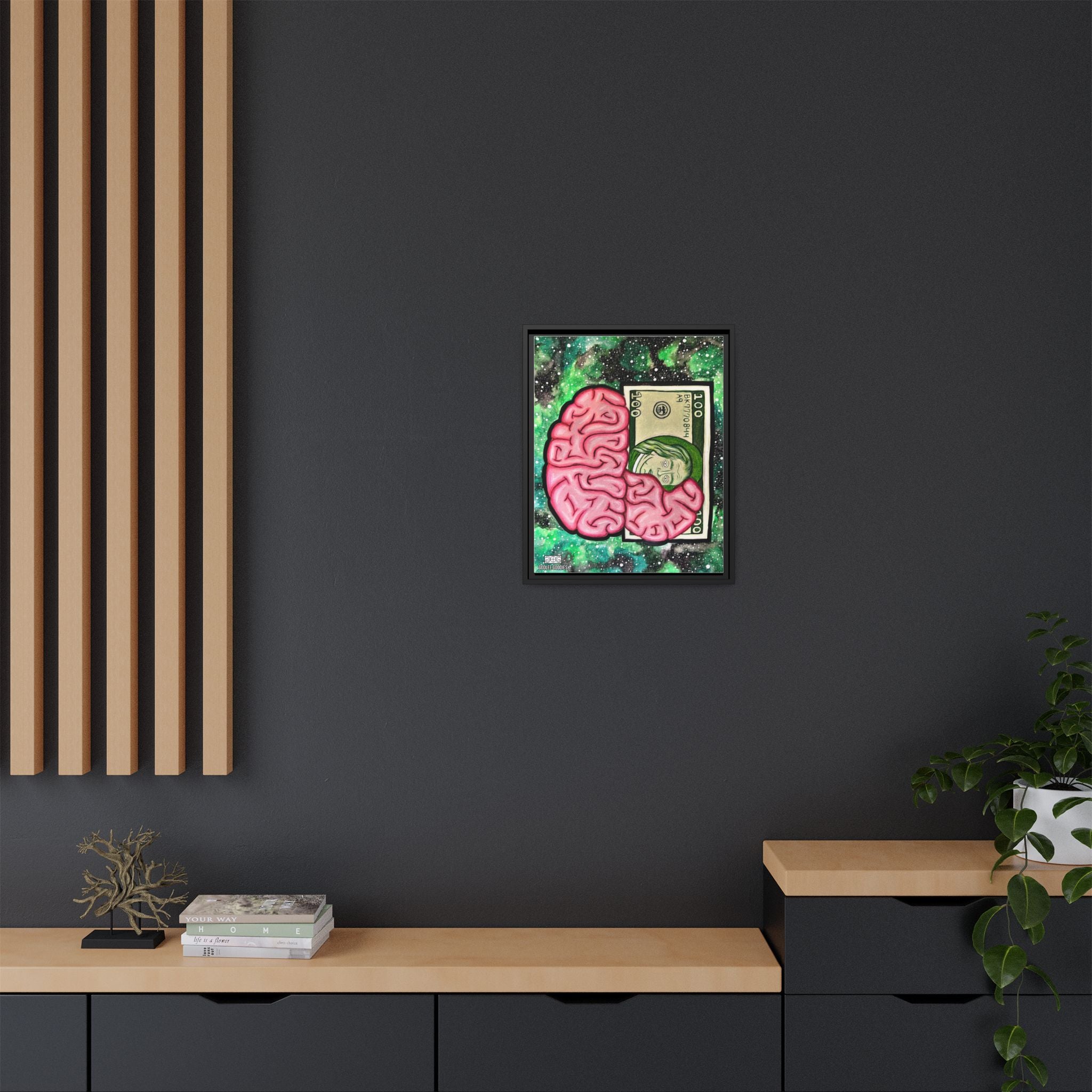 Billionaire Mindset- Framed Canvas