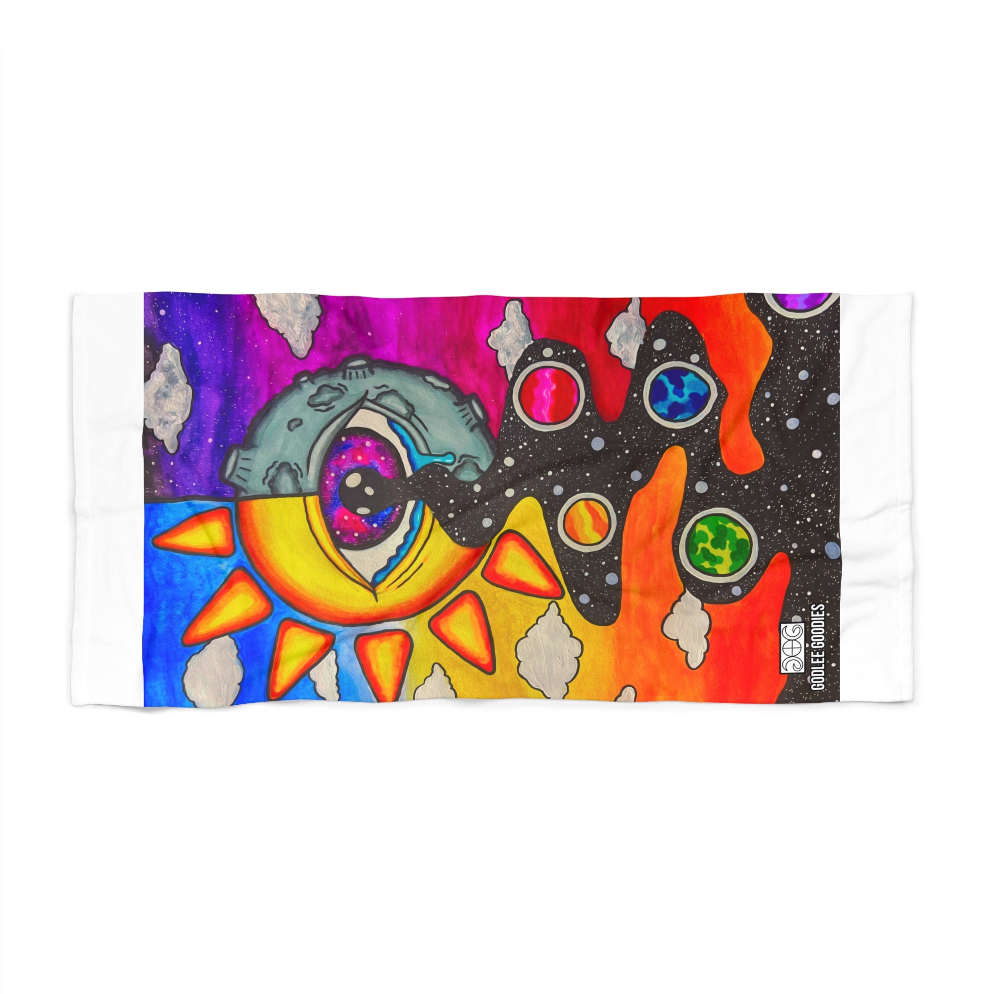 Solar Eyeclipse- Beach Towel