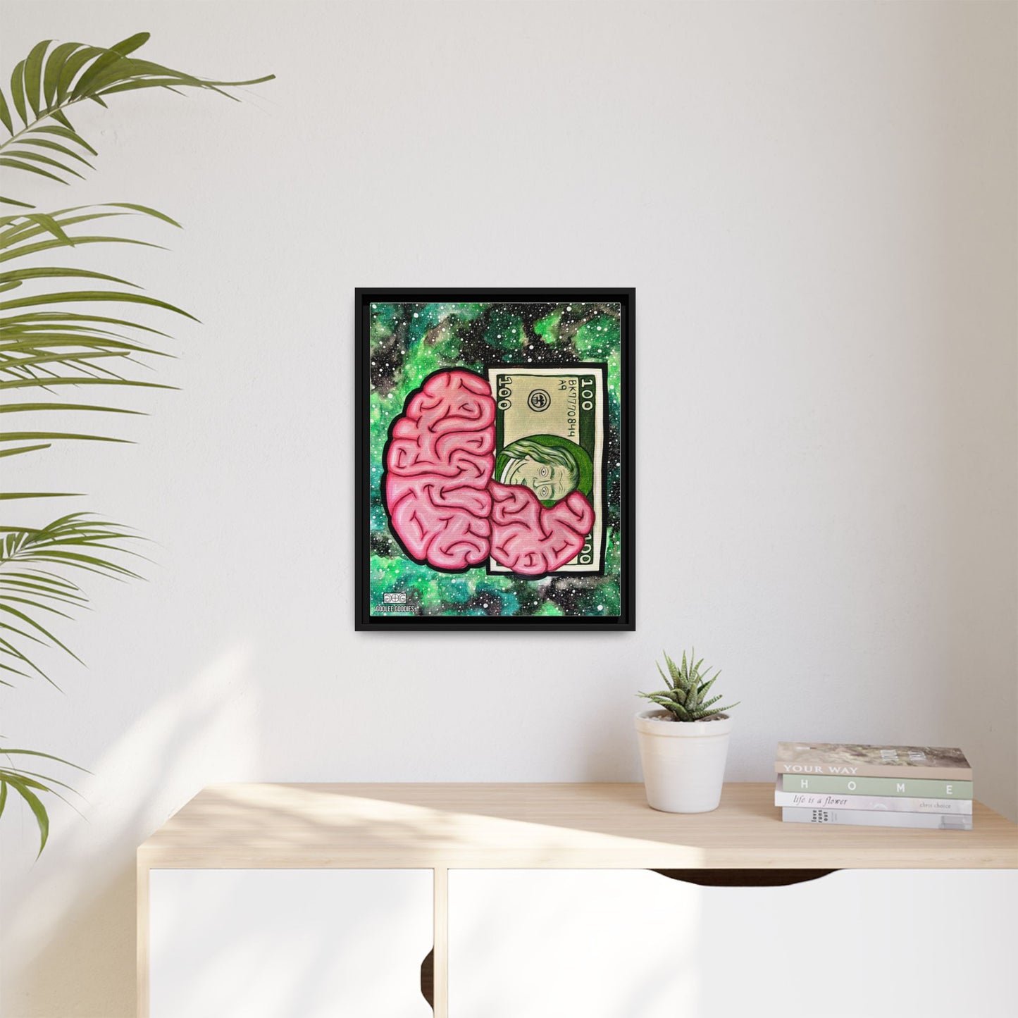Billionaire Mindset- Framed Canvas