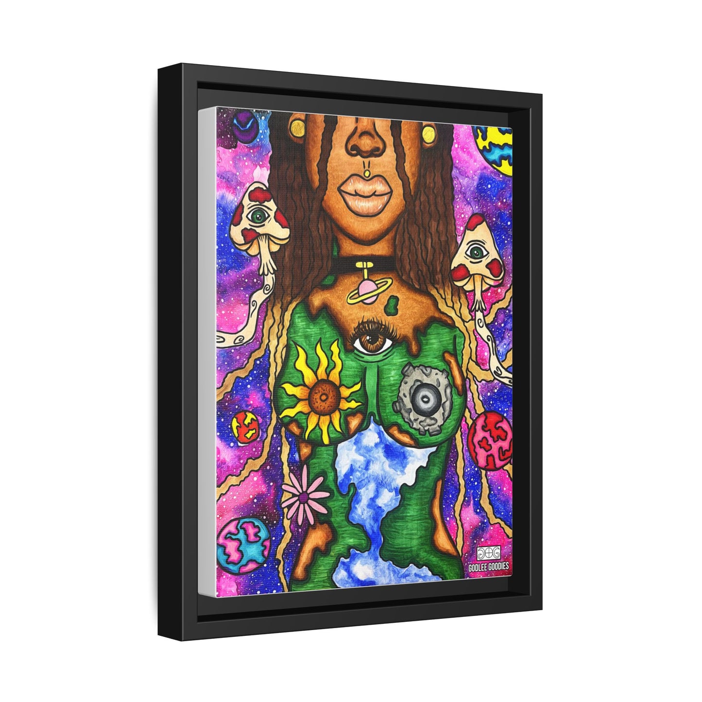 Earth Goddess- Framed Canvas