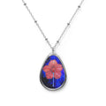 Flower Power- Oval Necklace