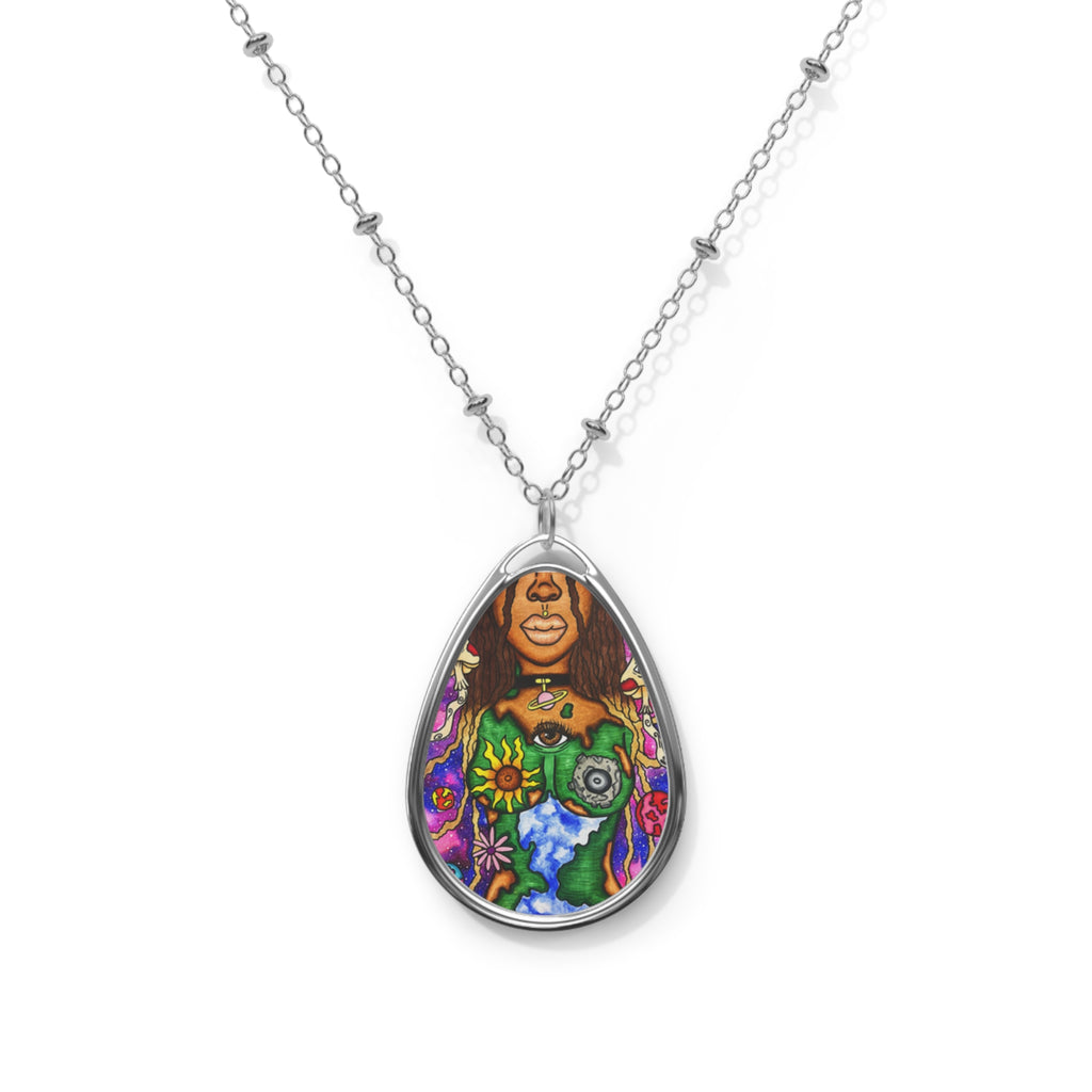 Earth Goddess- Oval Necklace