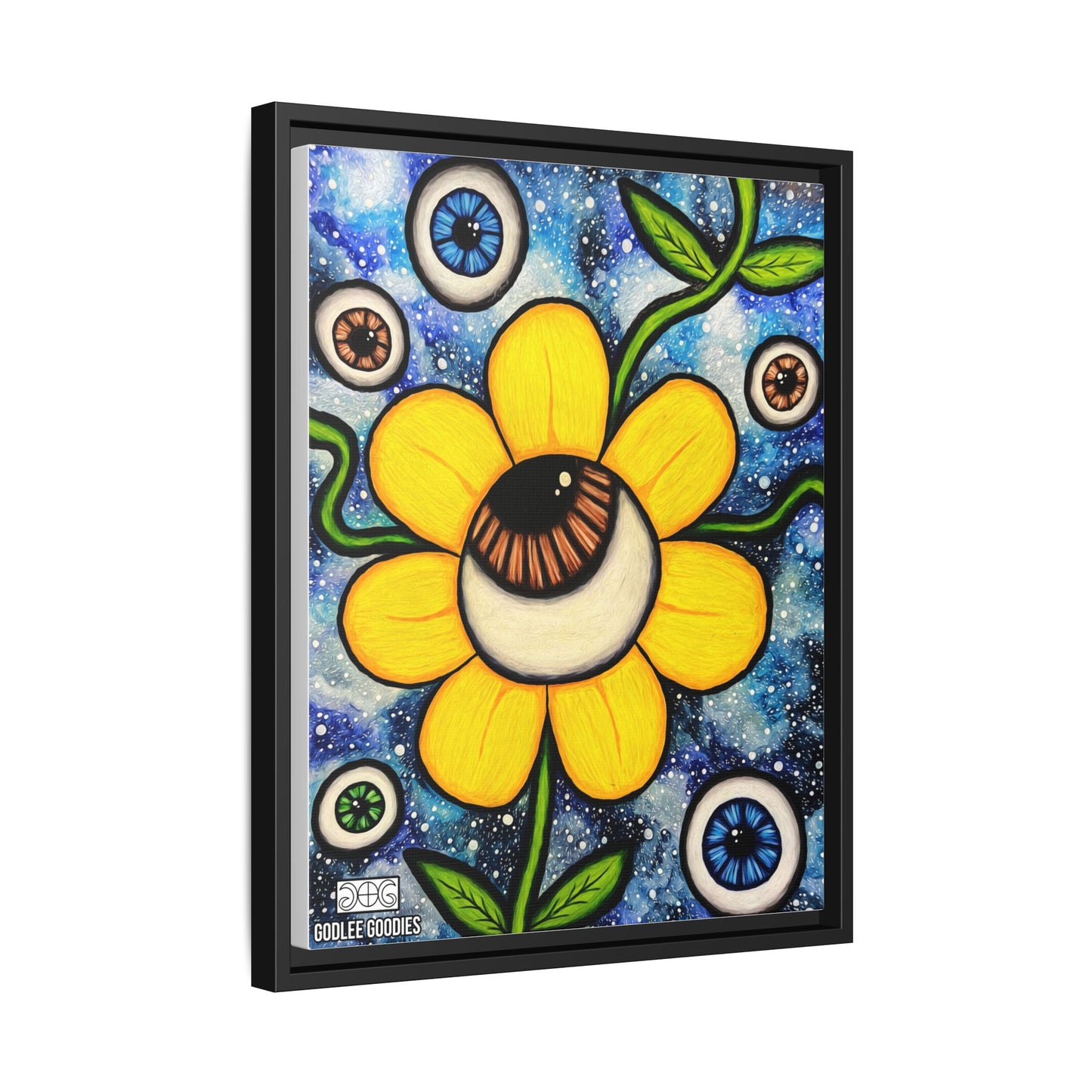 Eye Bloom- Framed Canvas