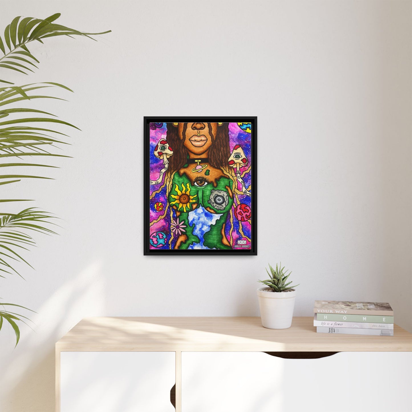 Earth Goddess- Framed Canvas