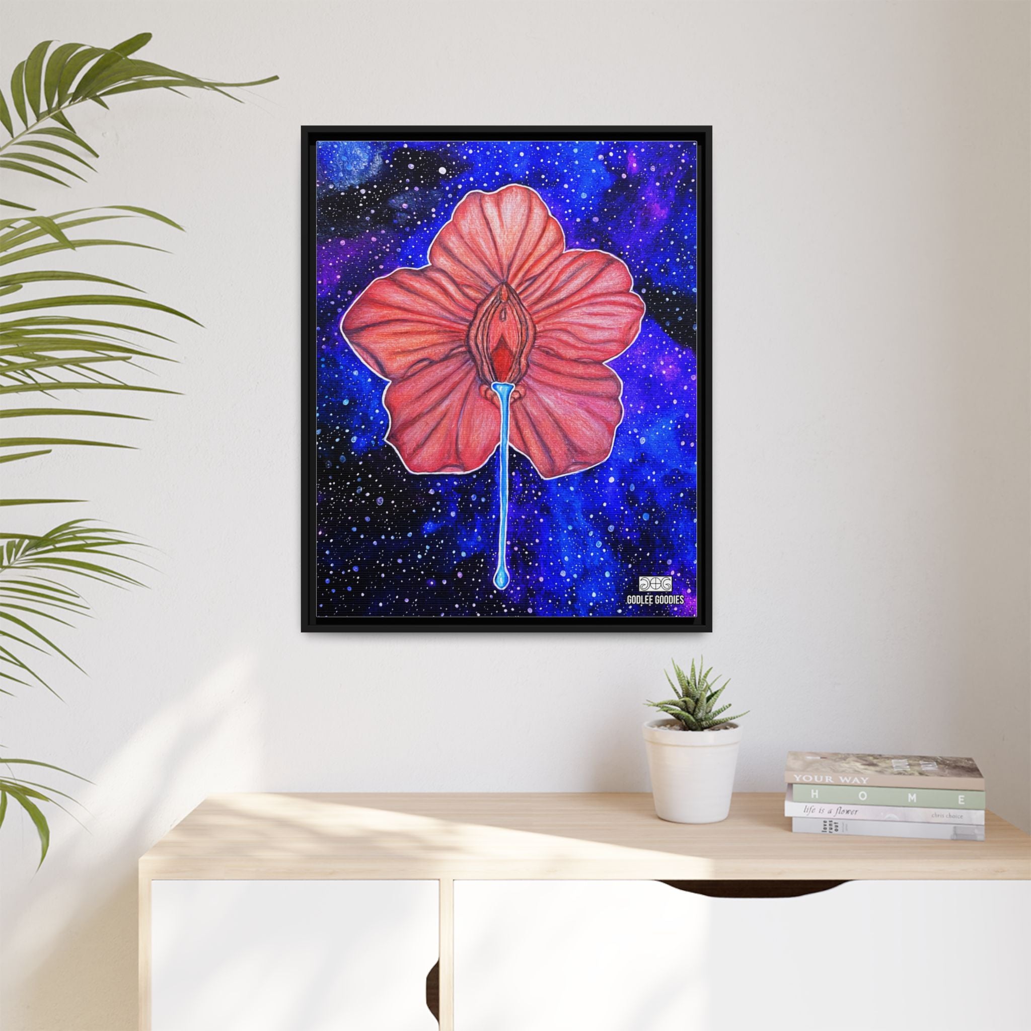 Flower Power- Framed Canvas