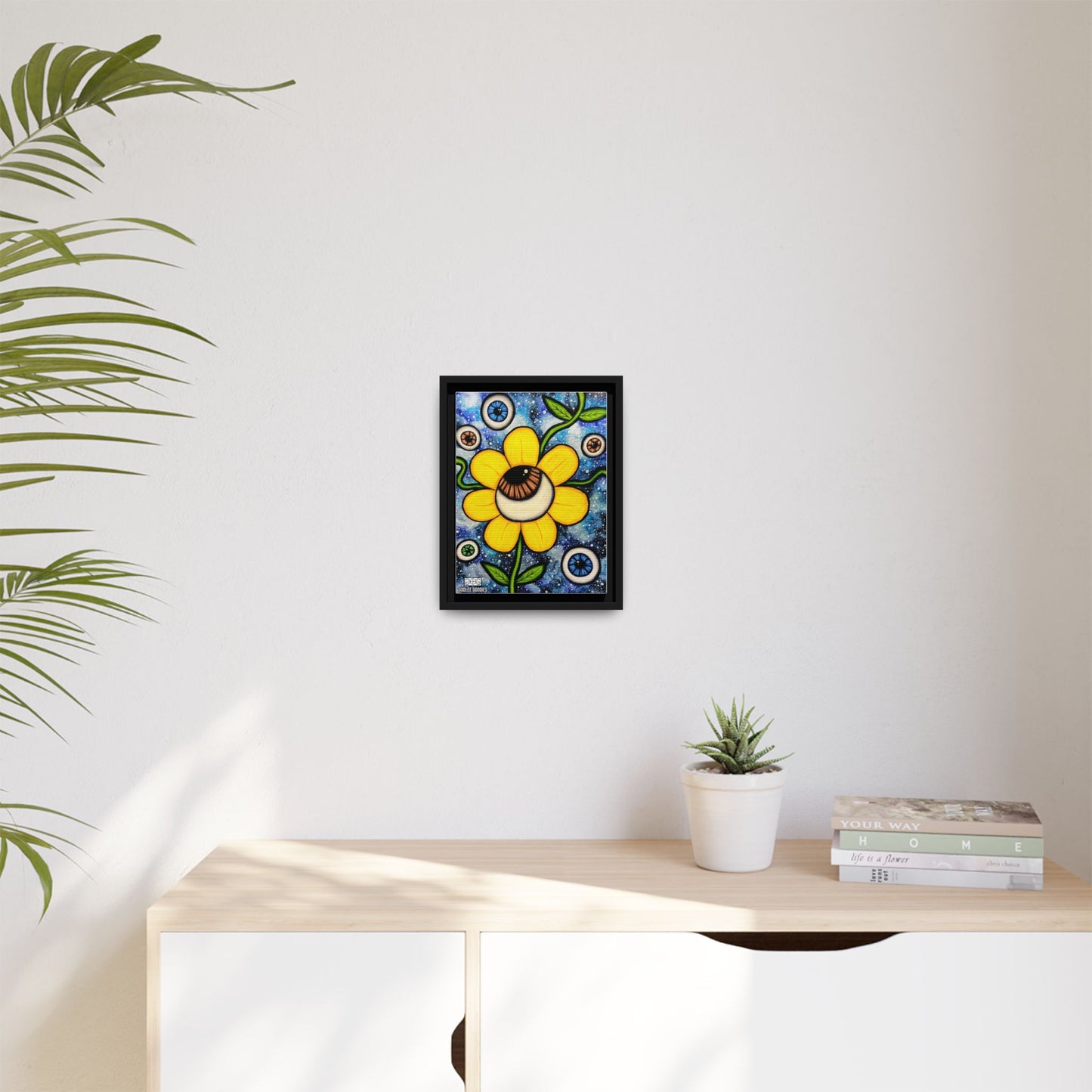 Eye Bloom- Framed Canvas