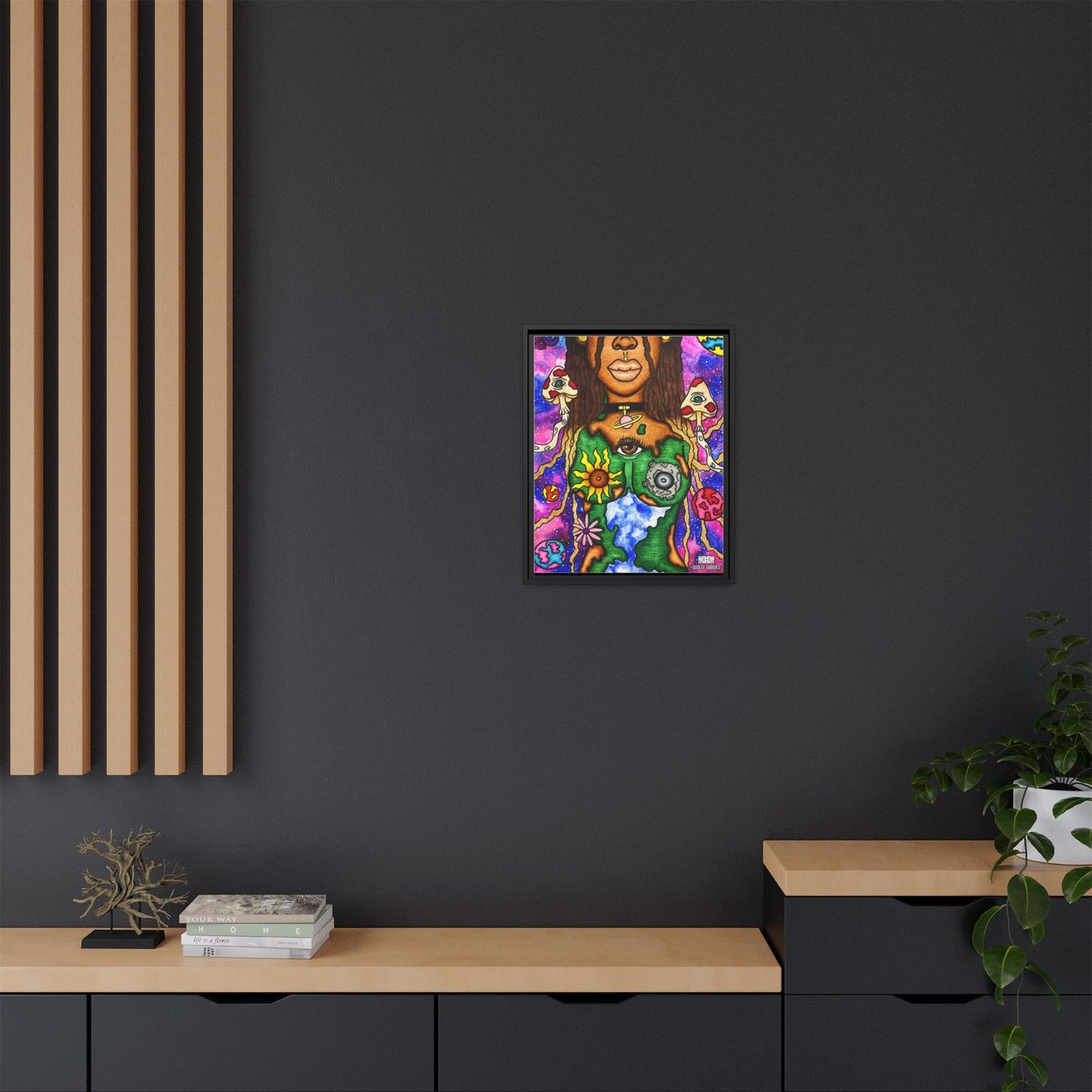 Earth Goddess- Framed Canvas