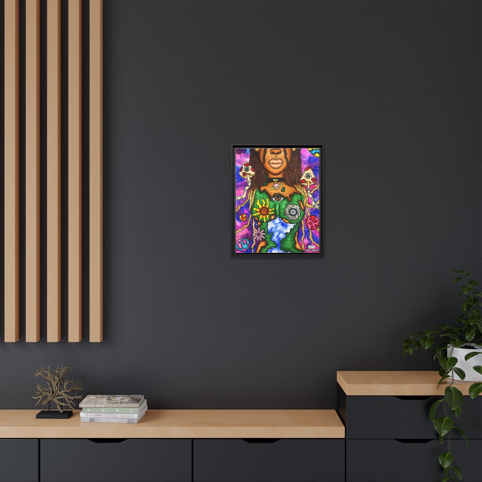 Earth Goddess- Framed Canvas