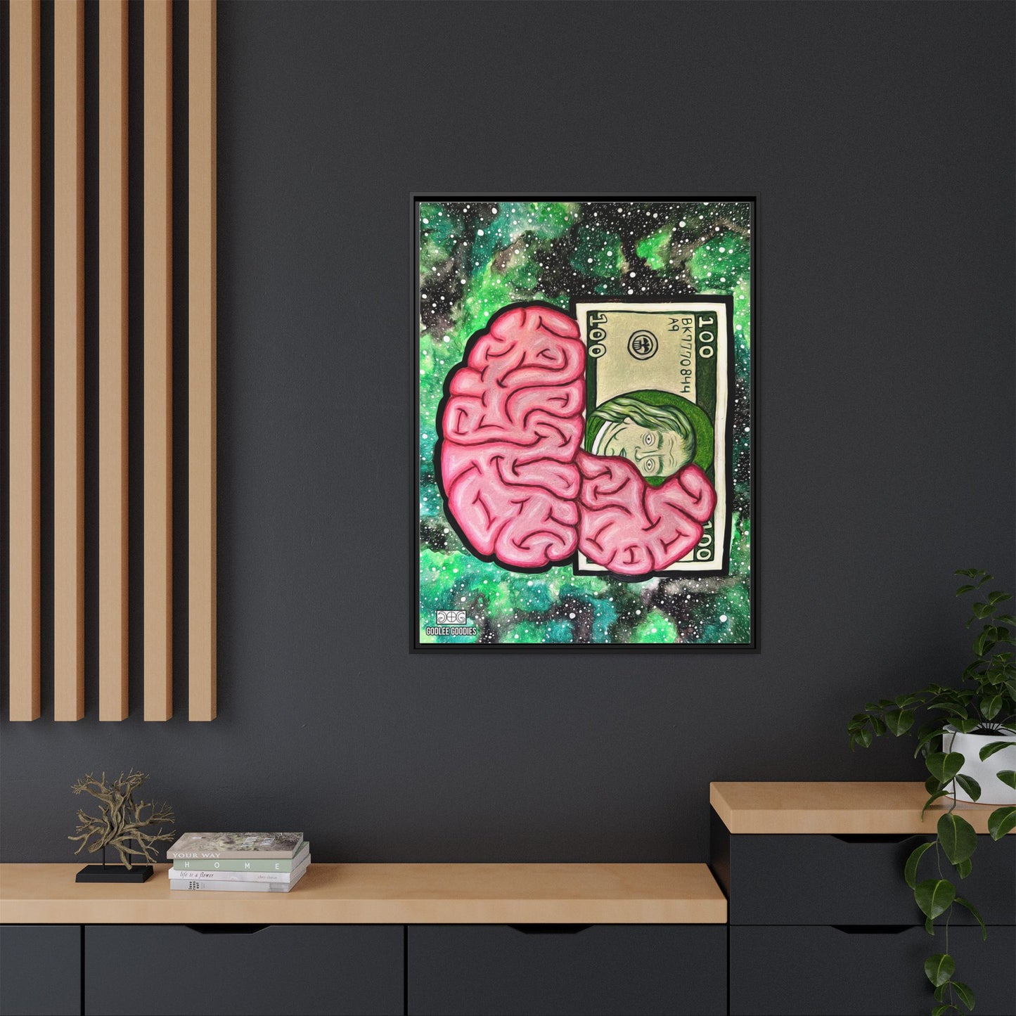 Billionaire Mindset- Framed Canvas