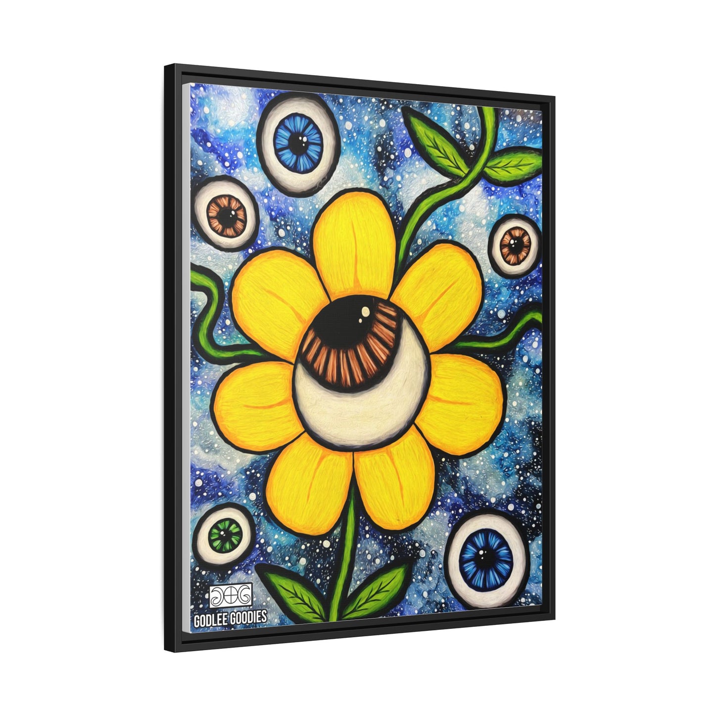 Eye Bloom- Framed Canvas
