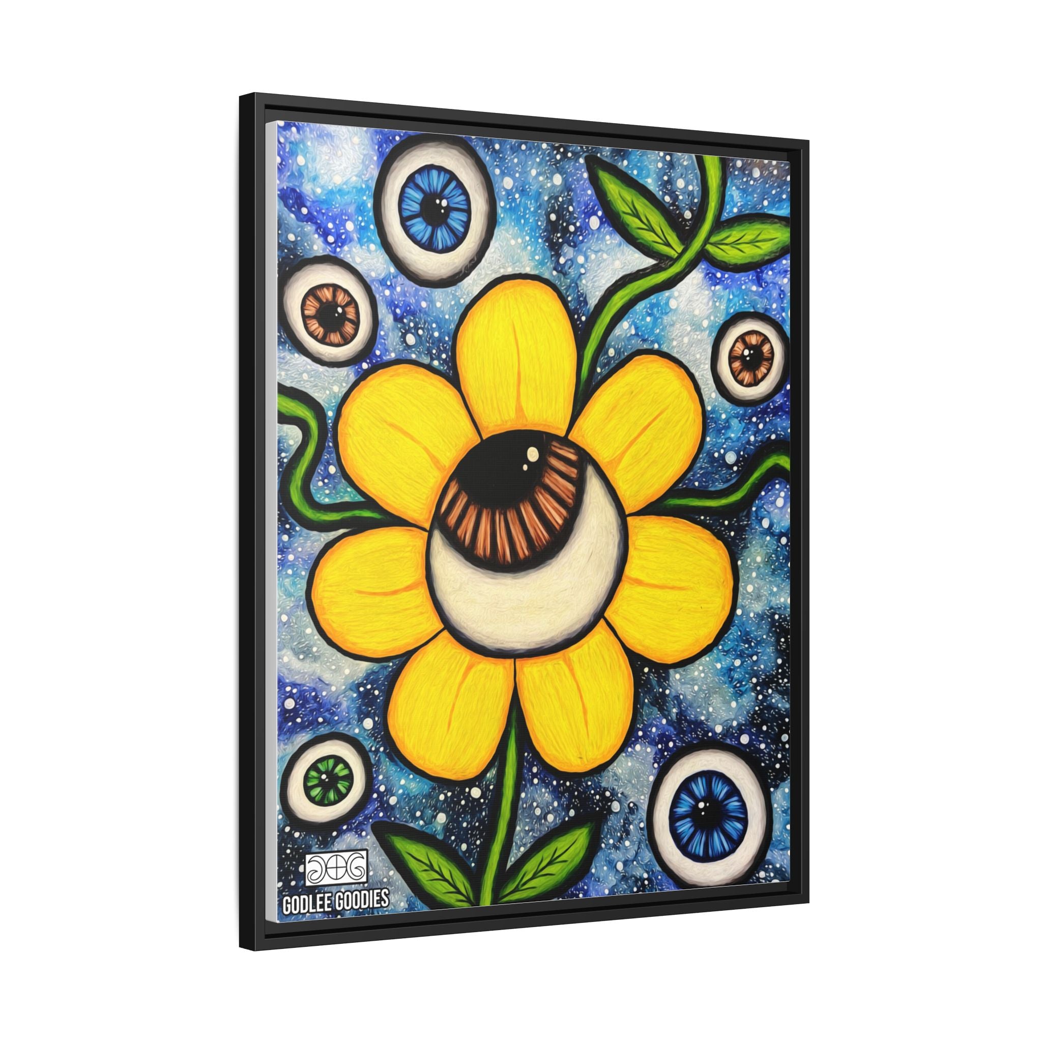 Eye Bloom- Framed Canvas