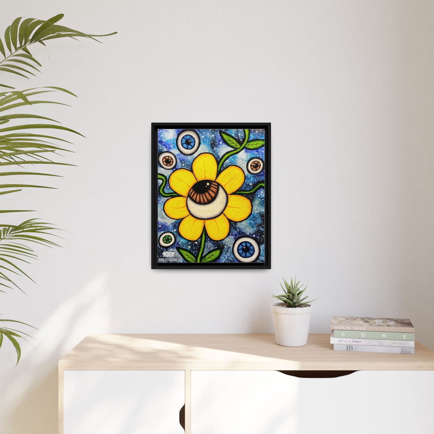 Eye Bloom- Framed Canvas