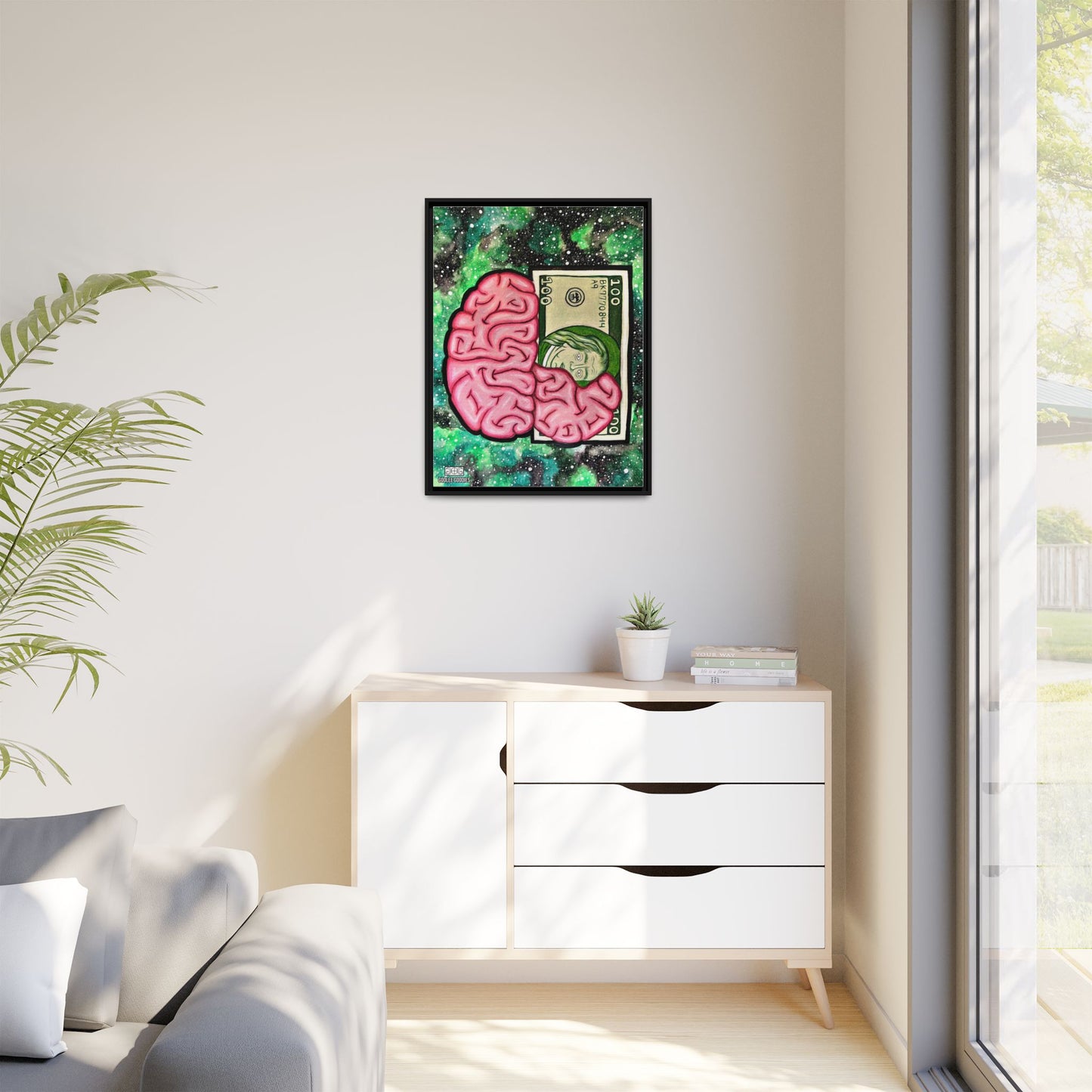 Billionaire Mindset- Framed Canvas