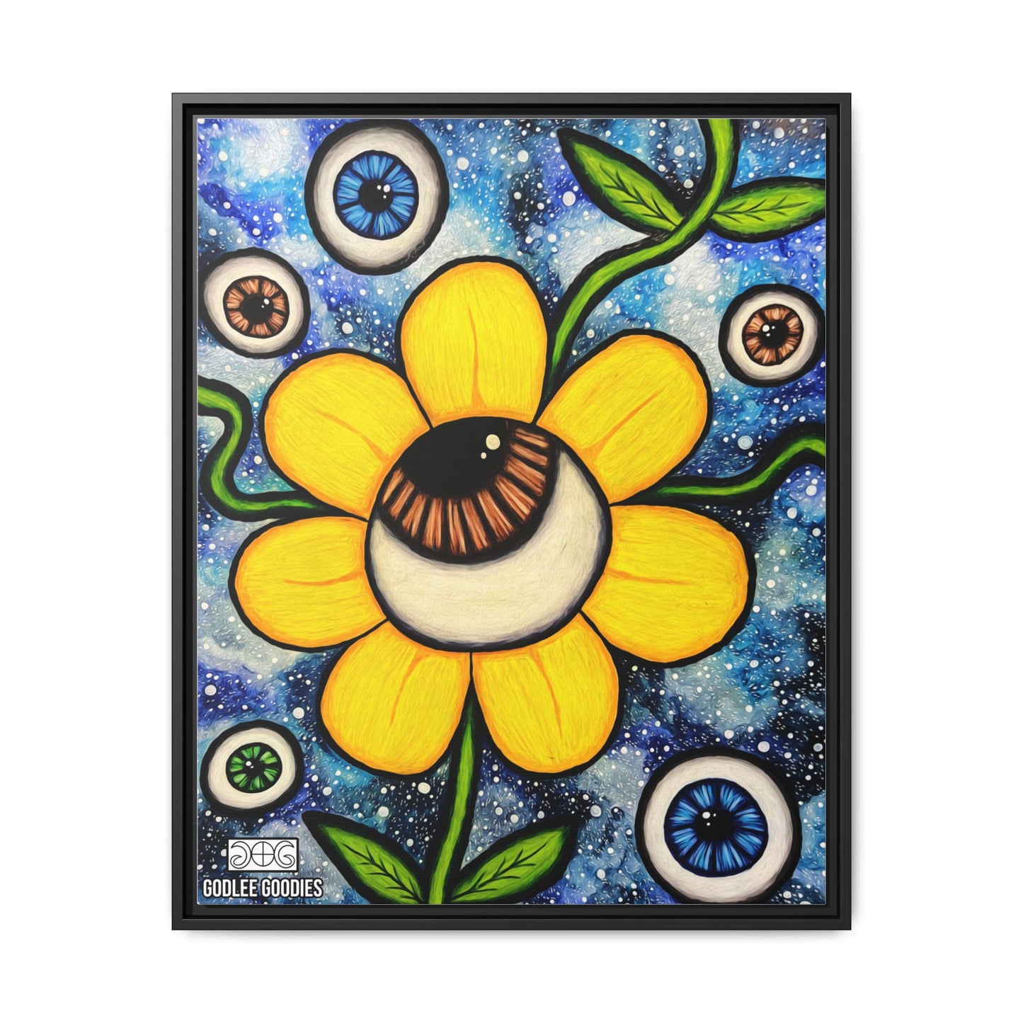 Eye Bloom- Framed Canvas