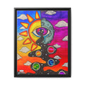 Solar Eyeclipse- Framed Canvas