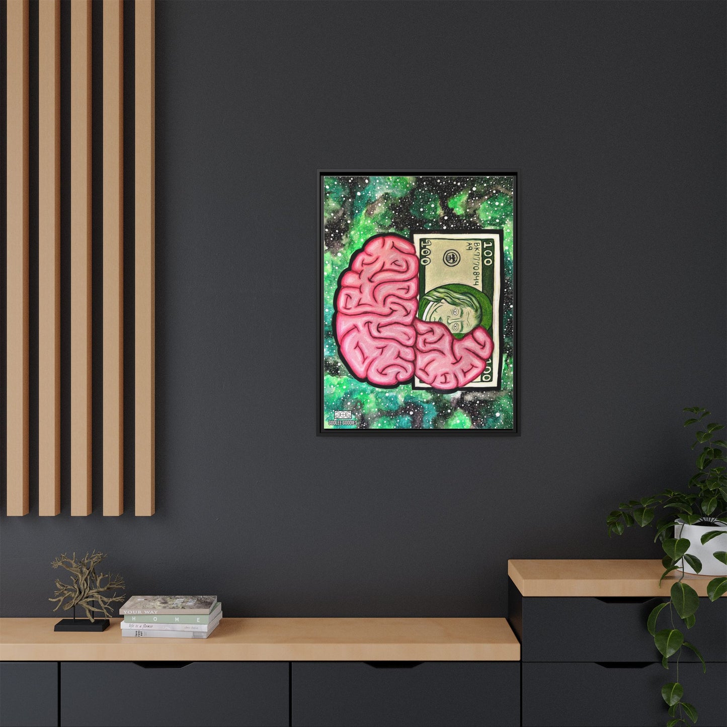 Billionaire Mindset- Framed Canvas