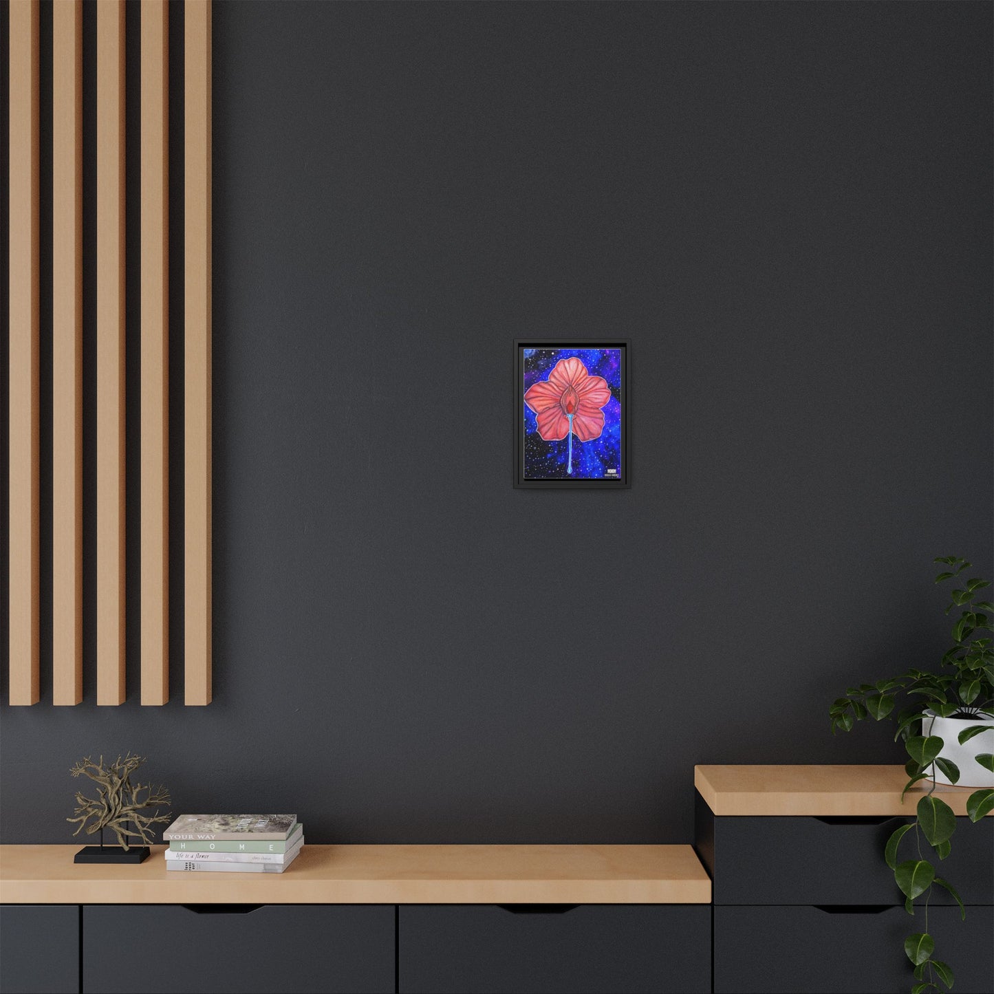 Flower Power- Framed Canvas