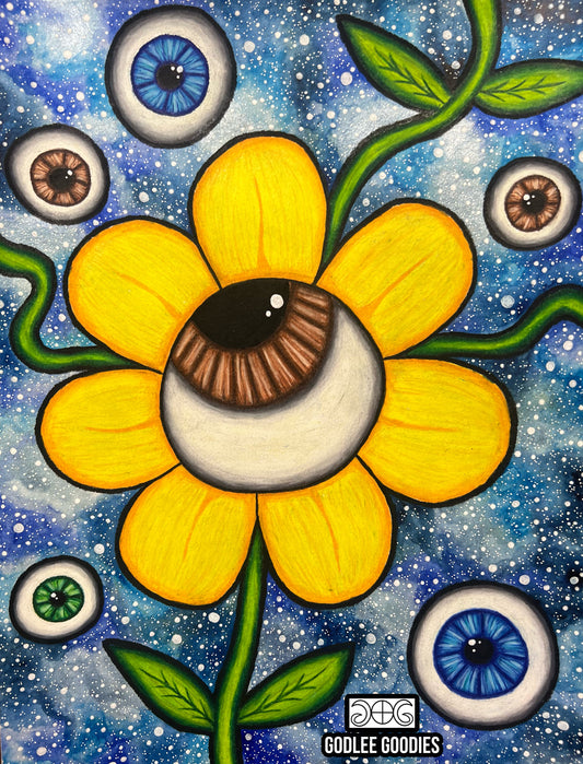 Eye Bloom- Framed Original